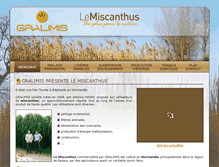 Tablet Screenshot of le-miscanthus.com